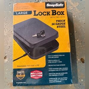 SnapSafe Large Lock Box with Keys